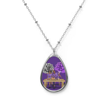 Load image into Gallery viewer, Sagittarius Birthday Oval Necklace
