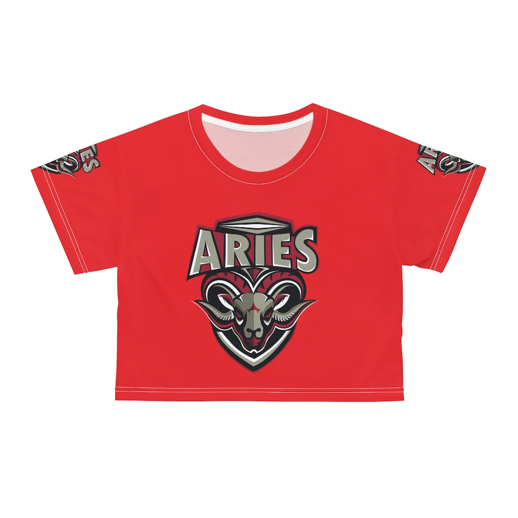 Aries AOP Crop Tee