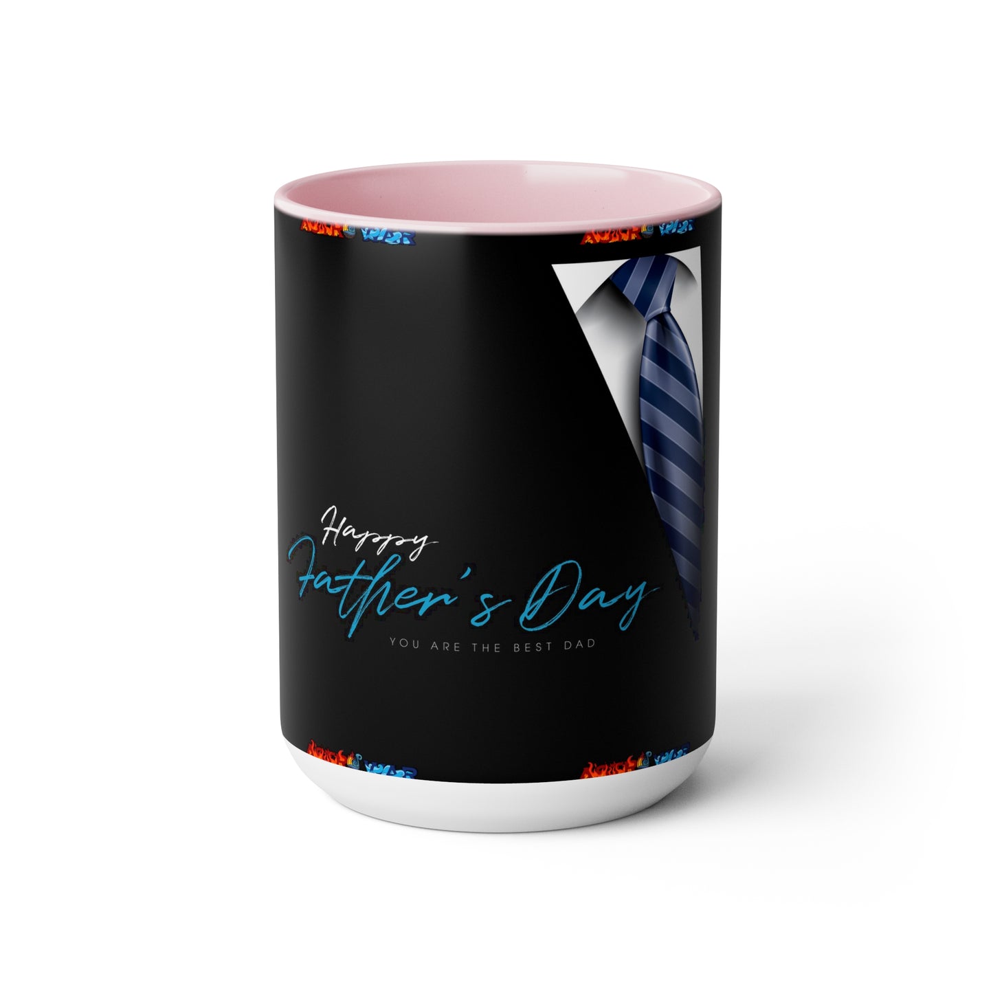 Father's Day (4) Two-Tone Coffee Mugs, 15oz