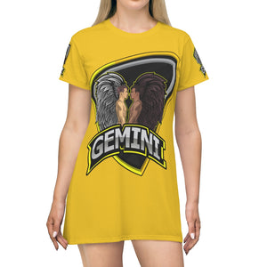 Gemini All Over Print T-Shirt Dress