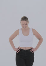 Load and play video in Gallery viewer, All Over Print Crop Top.mp4
