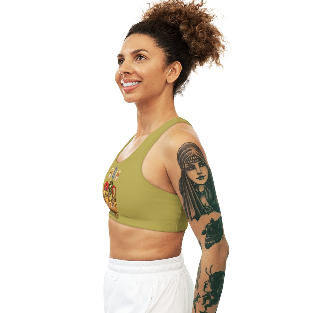 Leo Birthday Seamless Sports Bra (AOP)