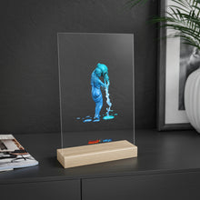 Load image into Gallery viewer, Aquarius (G2) Acrylic Sign with Wooden Stand
