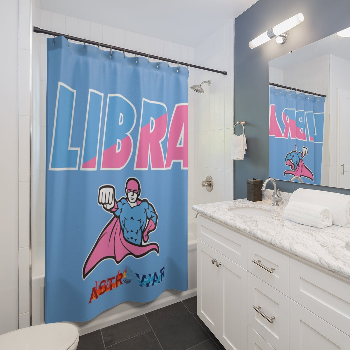 Team Libra Shower Curtains