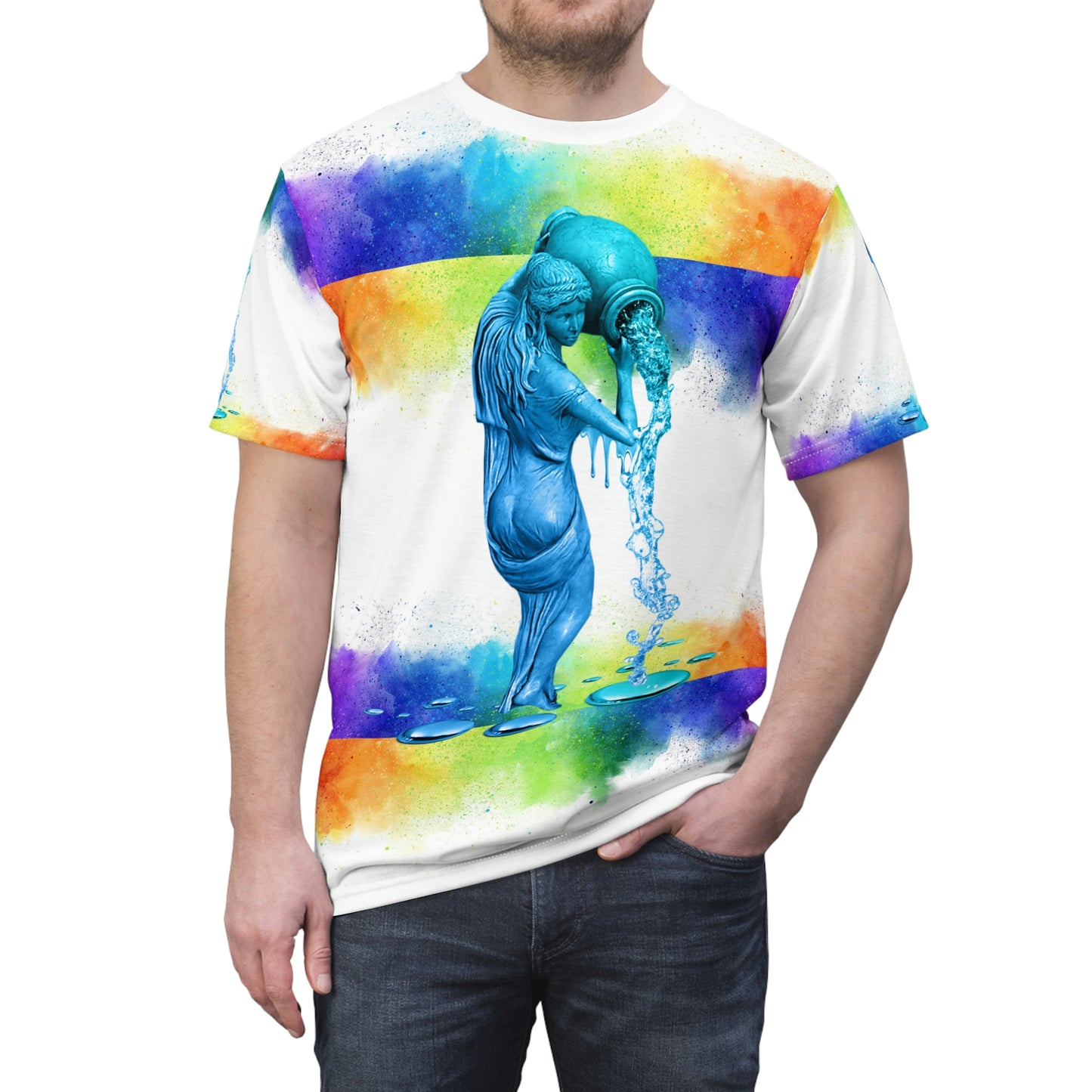 Aquarius LGBTTIQQ2SA Unisex Cut & Sew Tee (AOP)