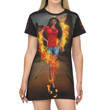 Load image into Gallery viewer, Aries All Over Print T-Shirt Dress
