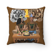 Load image into Gallery viewer, Capricorn Birthday Spun Polyester Square Pillow
