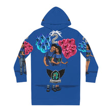 Load image into Gallery viewer, Aquarius Birthday Women&#39;s Hoodie Dress (AOP)
