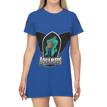 Load image into Gallery viewer, Aquarius All Over Print T-Shirt Dress
