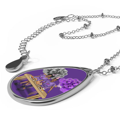 Sagittarius Birthday Oval Necklace