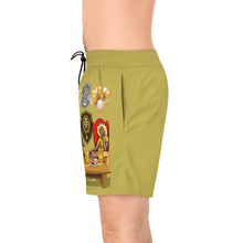 Load image into Gallery viewer, Leo Men&#39;s Birthday Mid-Length Swim Shorts (AOP)
