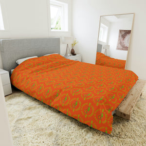 Pisces-Orange Duvet Cover