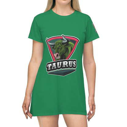 Taurus All Over Print T-Shirt Dress