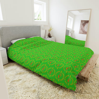 Pisces-Green Duvet Cover