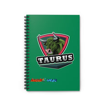 Load image into Gallery viewer, Taurus Spiral Notebook - Ruled Line
