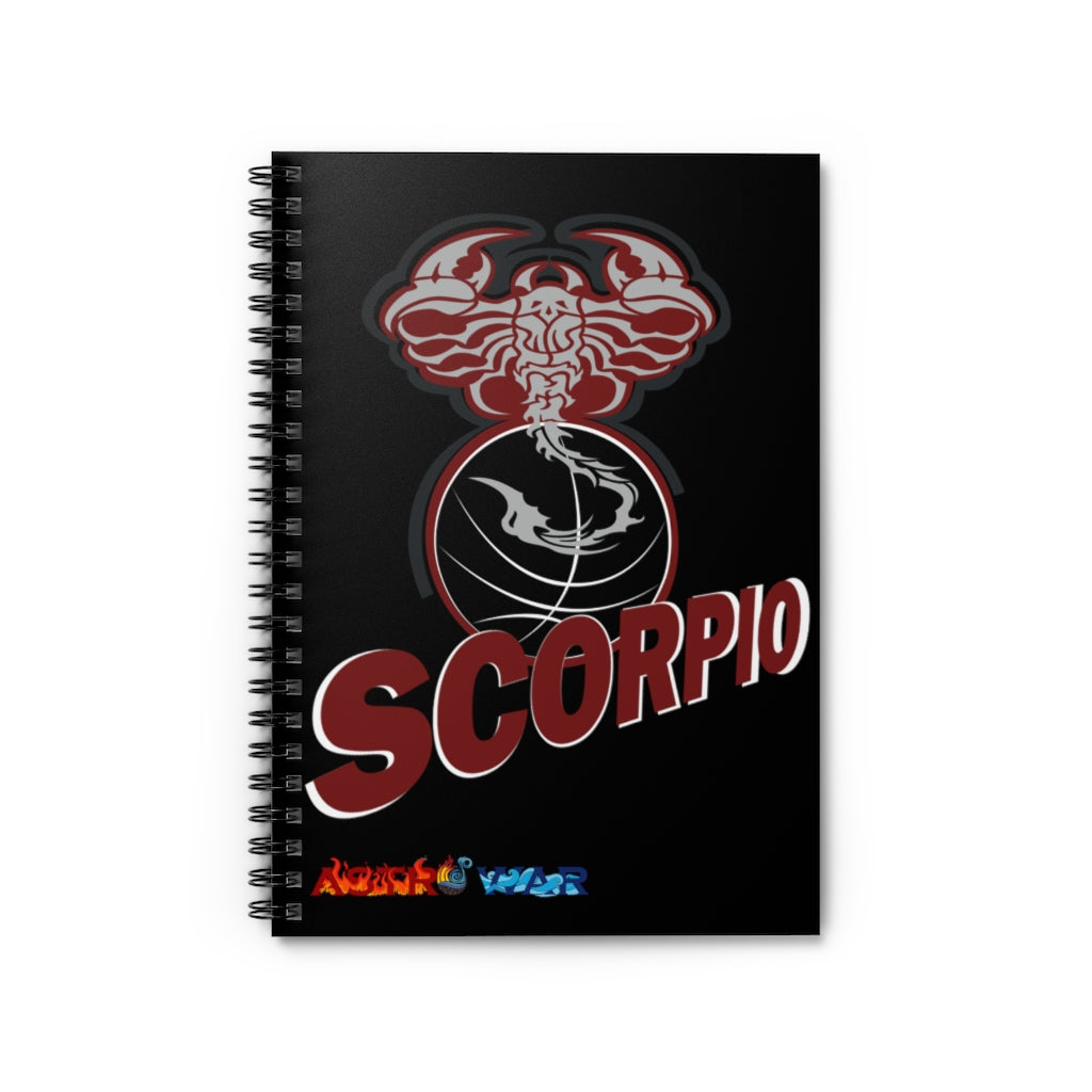 Scorpio Spiral Notebook - Ruled Line