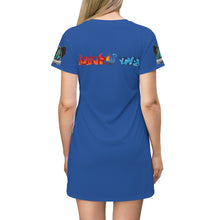 Load image into Gallery viewer, Aquarius All Over Print T-Shirt Dress
