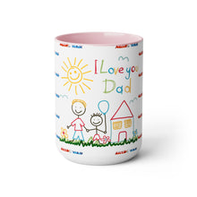 Load image into Gallery viewer, Father&#39;s Day Two-Tone Coffee Mugs, 15oz
