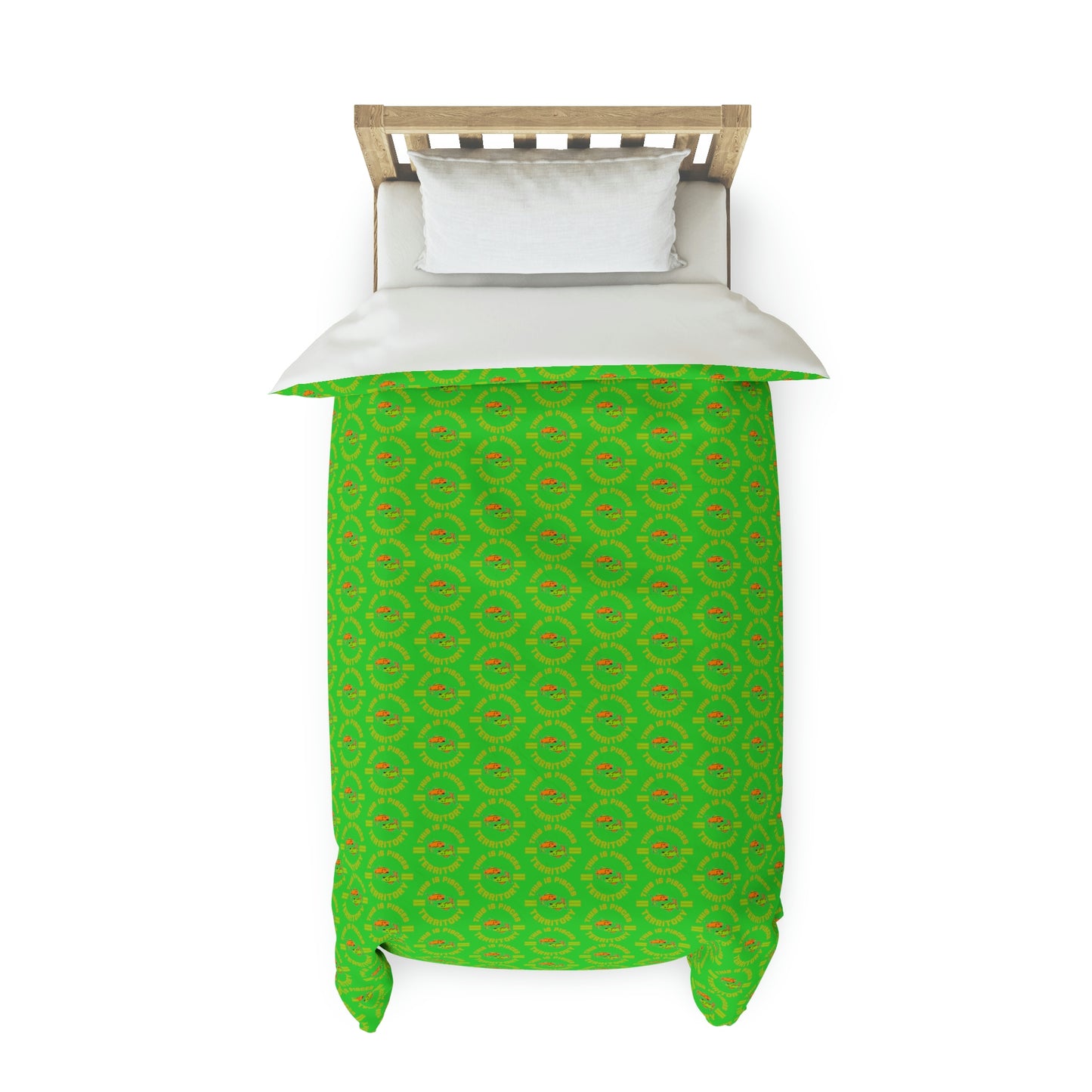 Pisces-Green Duvet Cover