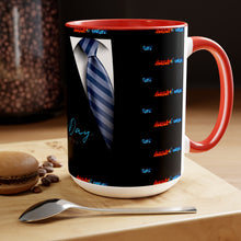 Load image into Gallery viewer, Father&#39;s Day (4) Two-Tone Coffee Mugs, 15oz
