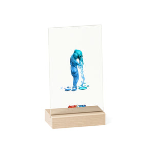 Aquarius (G2) Acrylic Sign with Wooden Stand