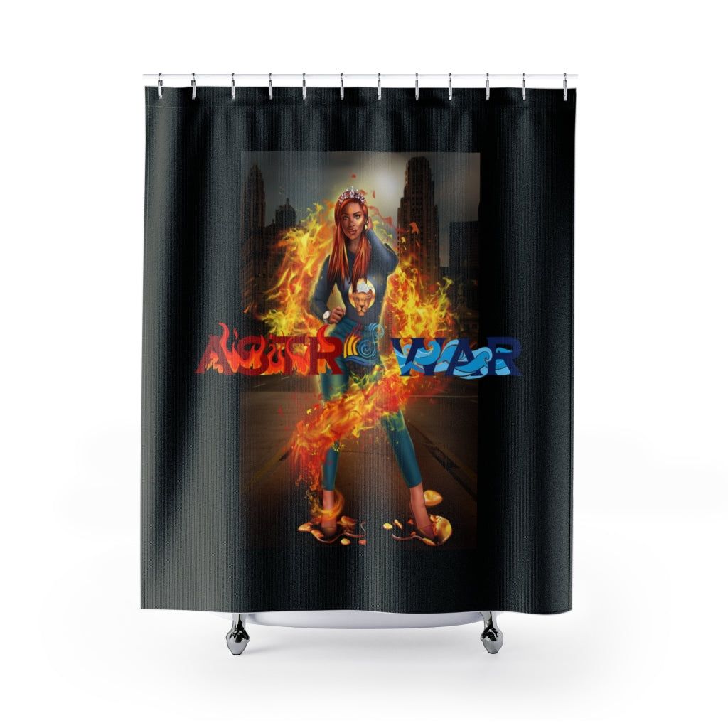 Leo Woman Shower Curtains