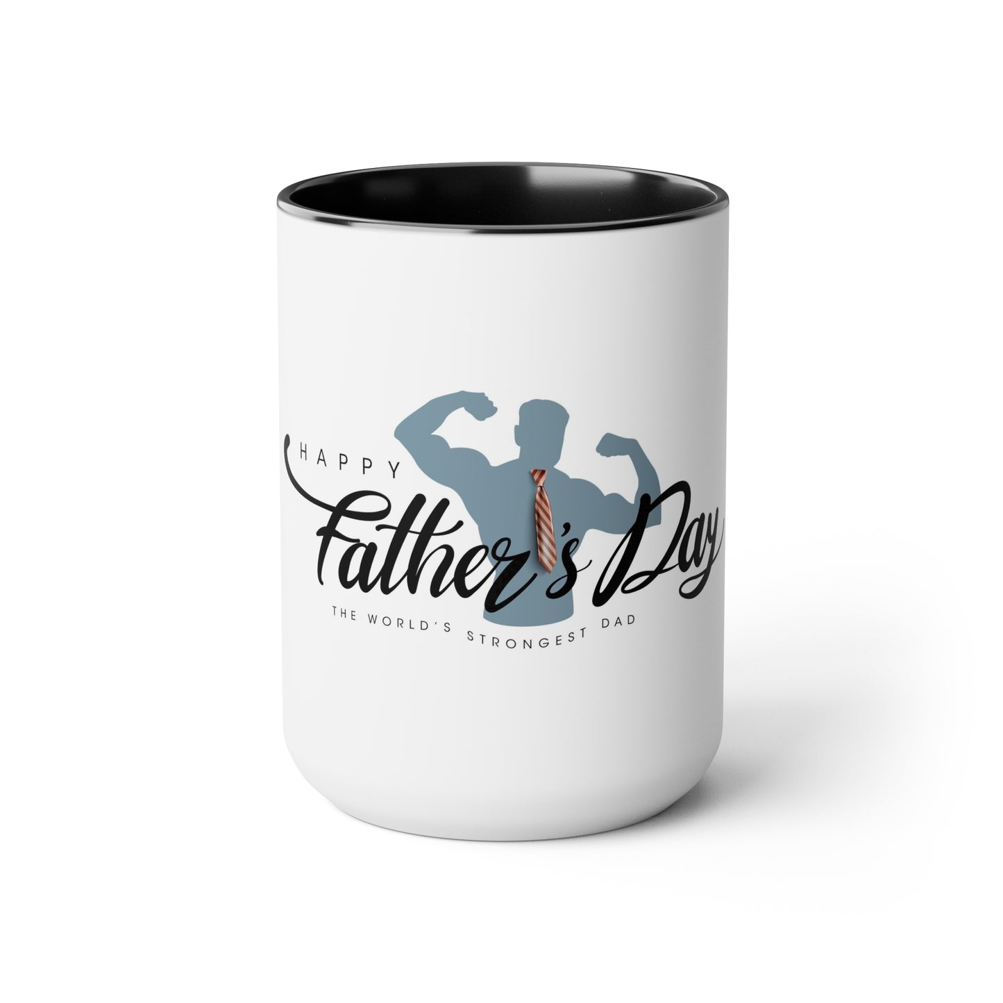 Father's Day (2) Two-Tone Coffee Mugs, 15oz