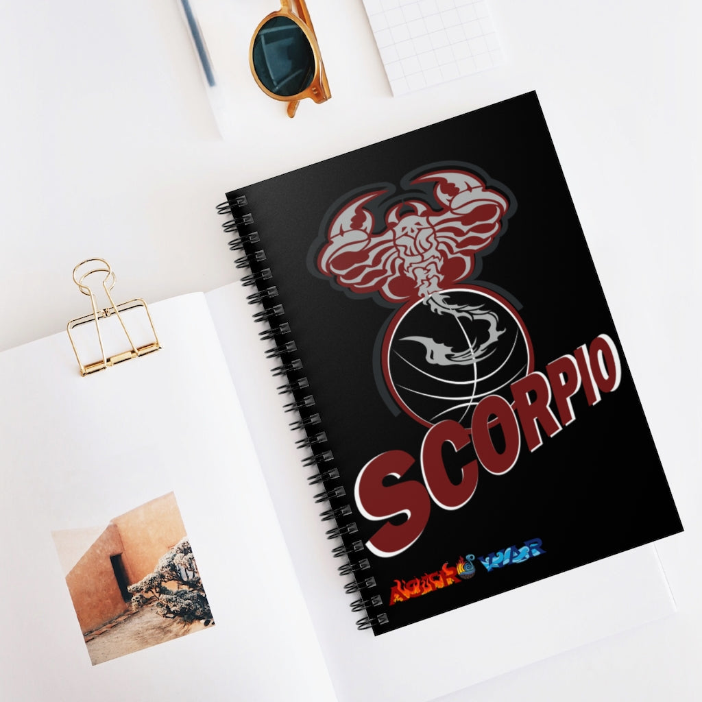 Scorpio Spiral Notebook - Ruled Line