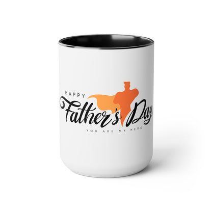 Father's Day (3) Two-Tone Coffee Mugs, 15oz