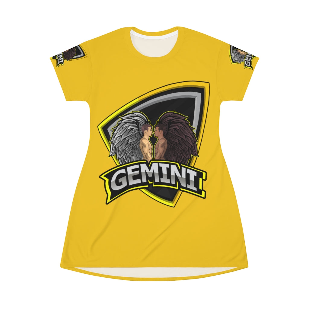 Gemini All Over Print T-Shirt Dress