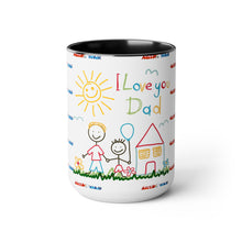 Load image into Gallery viewer, Father&#39;s Day Two-Tone Coffee Mugs, 15oz
