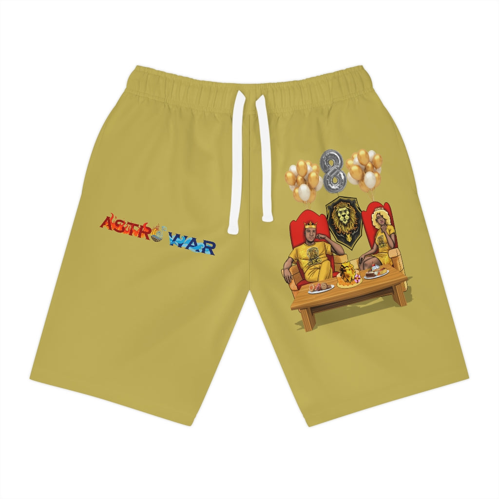 Leo Birthday Athletic Long Shorts (AOP)