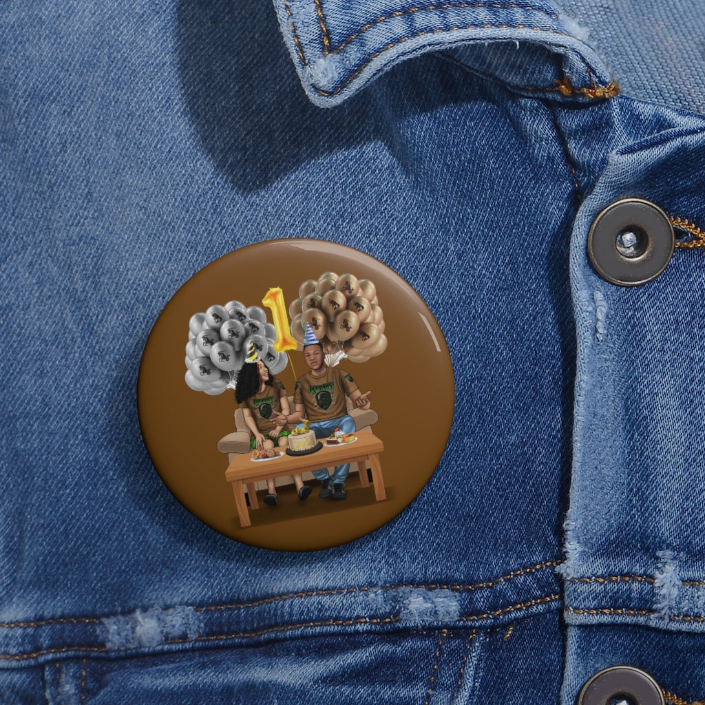 Capricorn Birthday Custom Pin Buttons