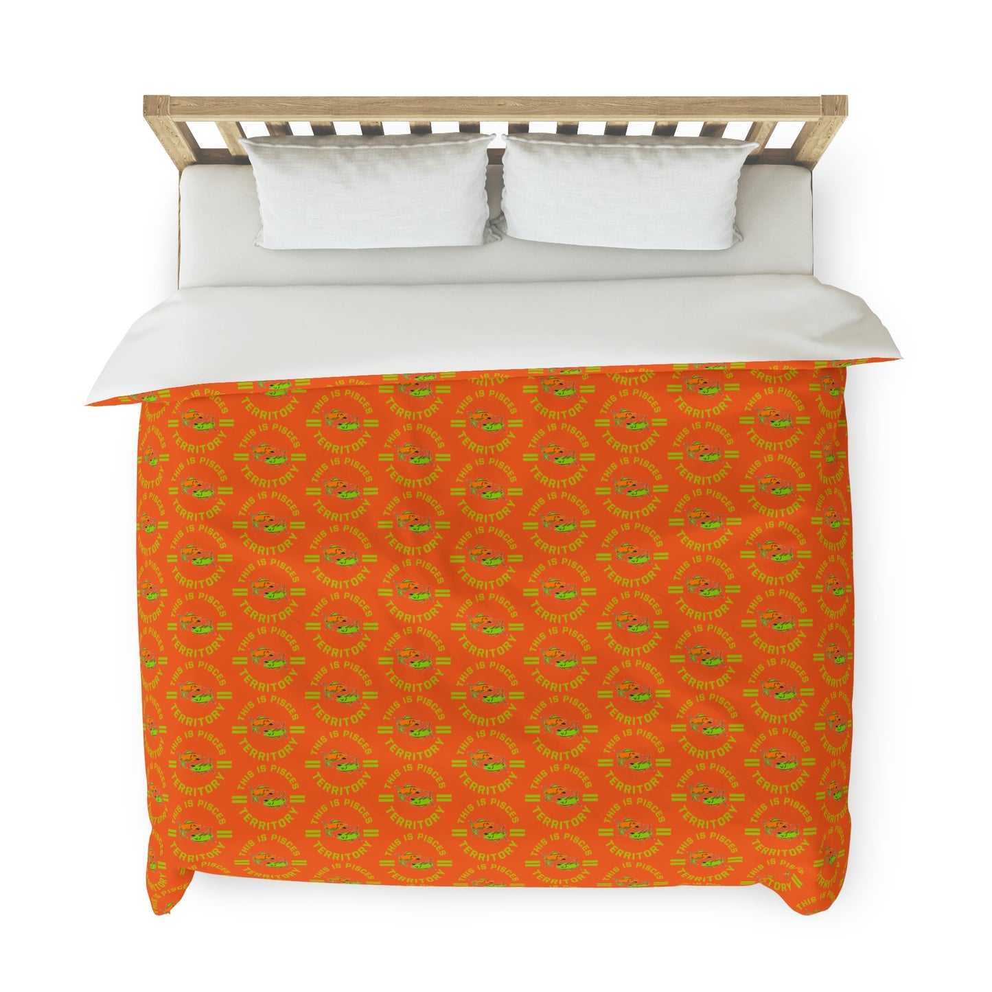 Pisces-Orange Duvet Cover