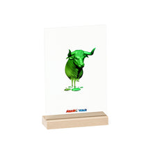 Load image into Gallery viewer, Taurus (G2) Acrylic Sign with Wooden Stand
