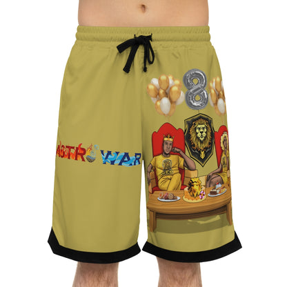 Leo Birthday Basketball Rib Shorts (AOP)