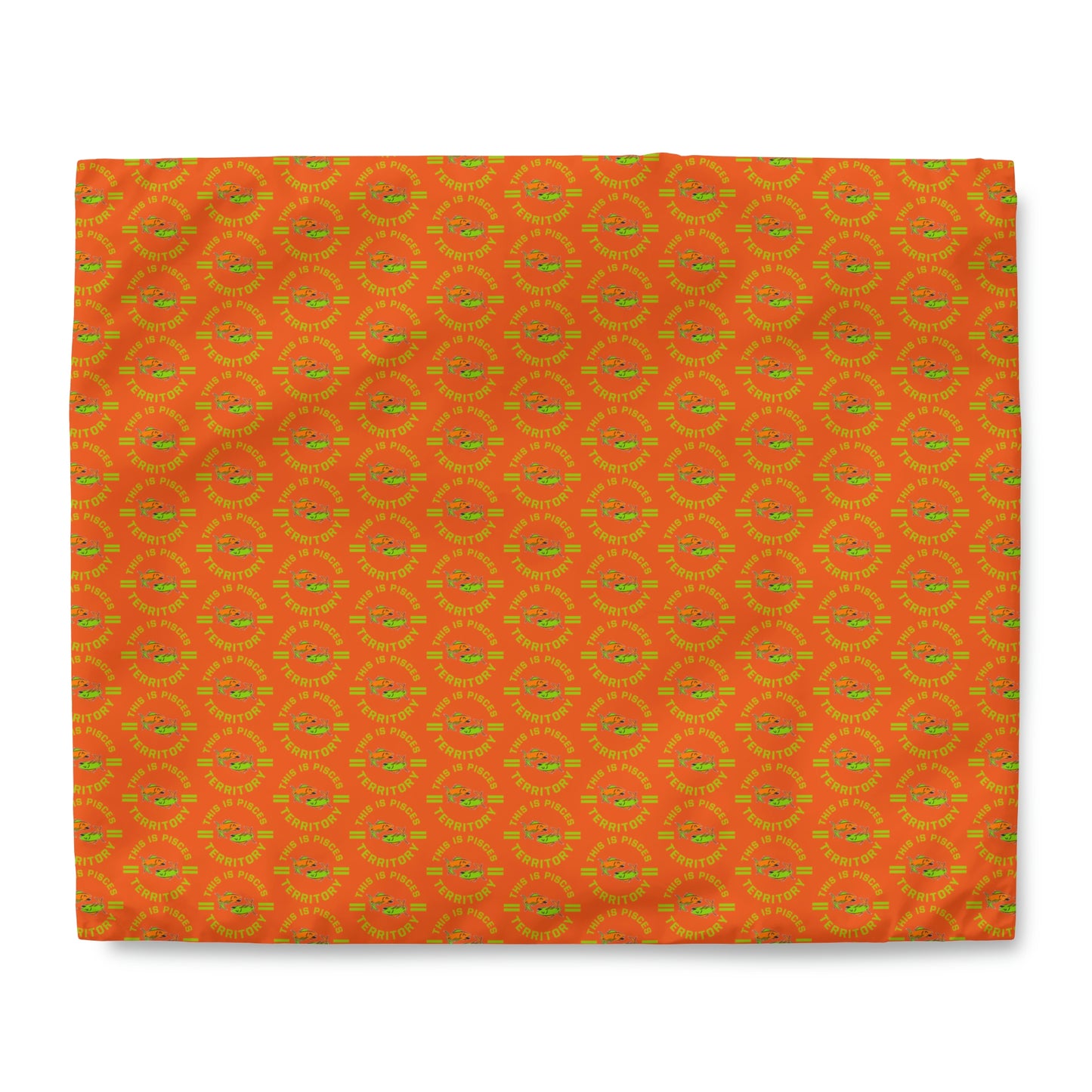 Pisces-Orange Duvet Cover