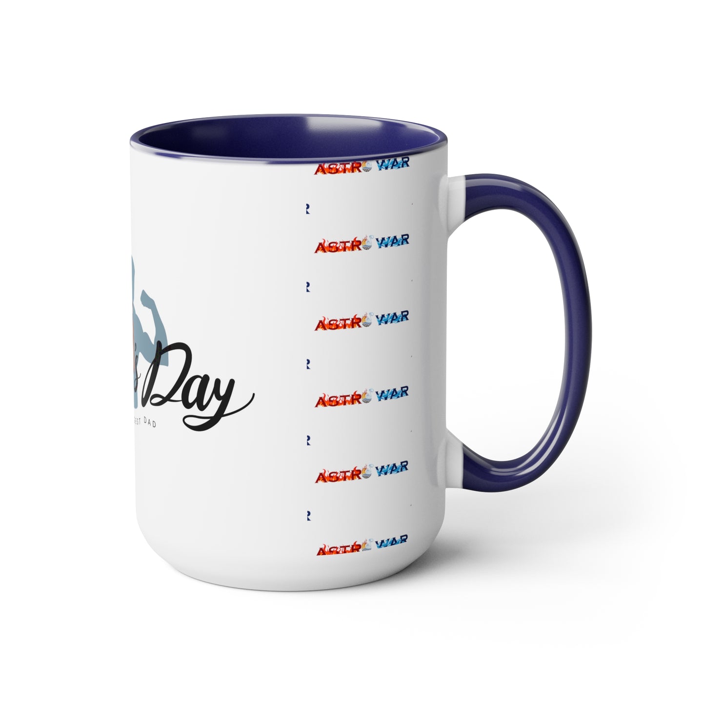 Father's Day (2) Two-Tone Coffee Mugs, 15oz