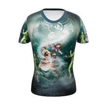 Load 3D model into Gallery viewer, Gemini All-Over Print Women&#39;s Athletic T-shirt
