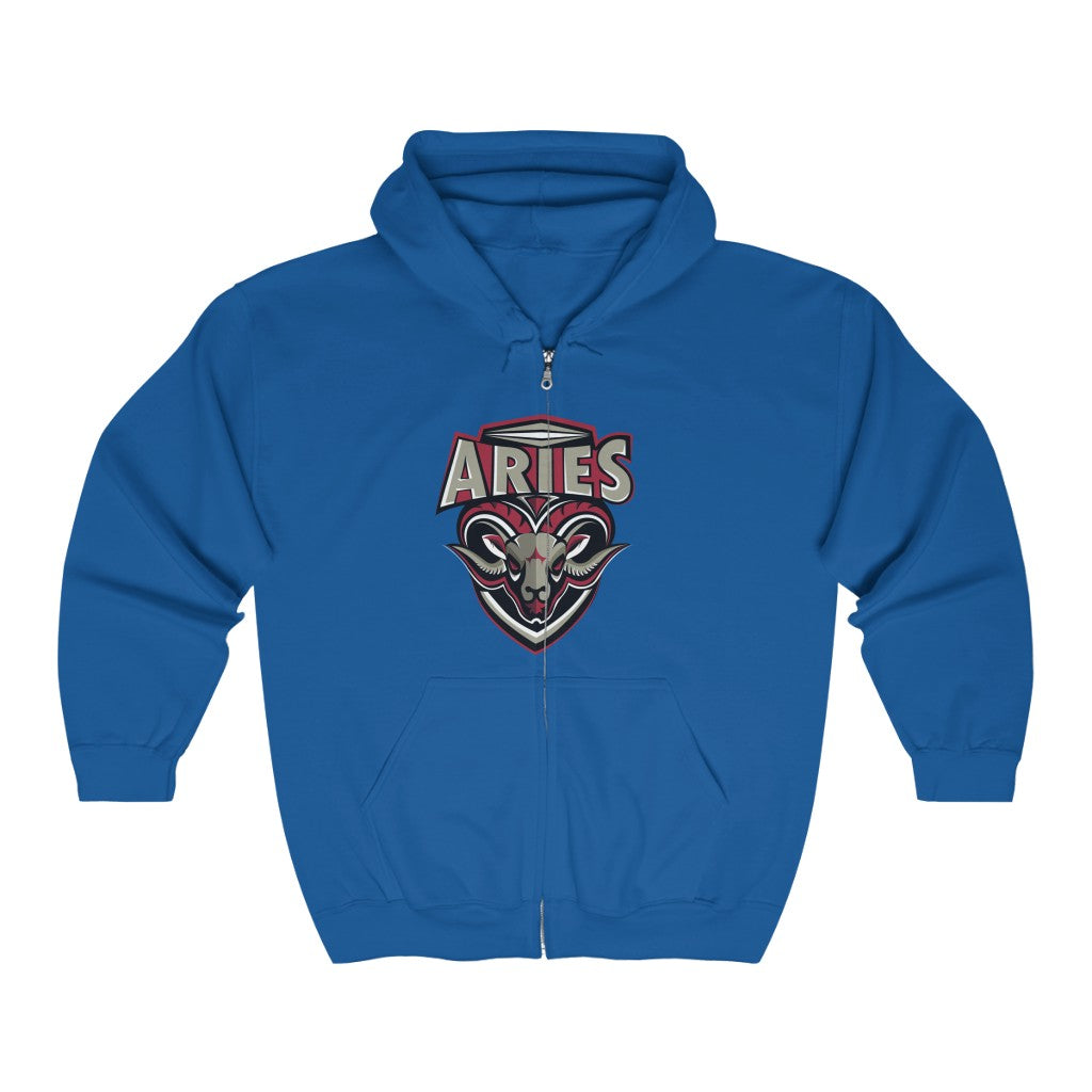 Aries Unisex Heavy Blend™ Full Zip Hooded Sweatshirt