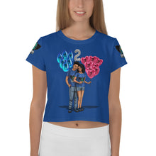 Load image into Gallery viewer, Aquarius Birthday All-Over Print Crop Tee
