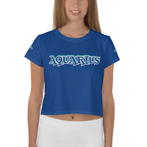 Aquarius Name All-Over Print Crop Tee