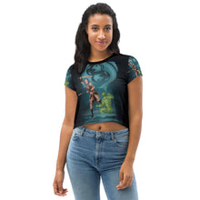 Load image into Gallery viewer, Pisces All-Over Print Crop Tee
