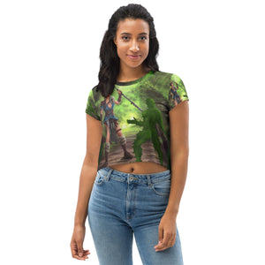 Virgo All-Over Print Crop Tee