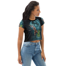 Load image into Gallery viewer, Pisces All-Over Print Crop Tee
