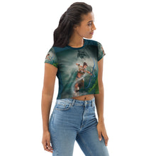 Load image into Gallery viewer, Aquarius All-Over Print Crop Tee
