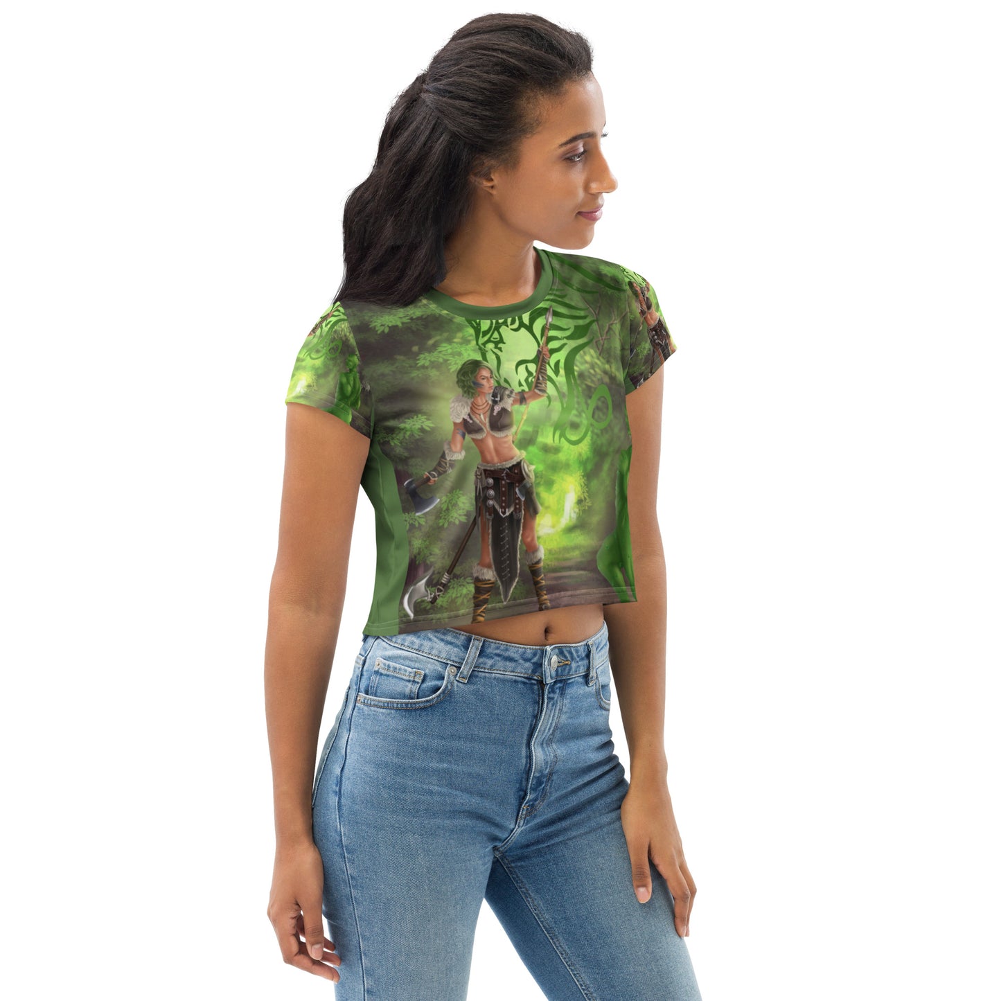 Capricorn All-Over Print Crop Tee