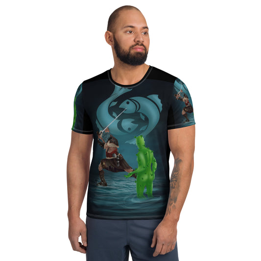 Pisces All-Over Print Men's Athletic T-shirt