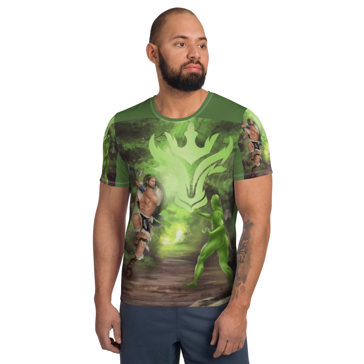 Taurus All-Over Print Men's Athletic T-shirt