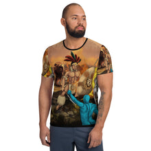 Load image into Gallery viewer, Leo All-Over Print Men&#39;s Athletic T-shirt
